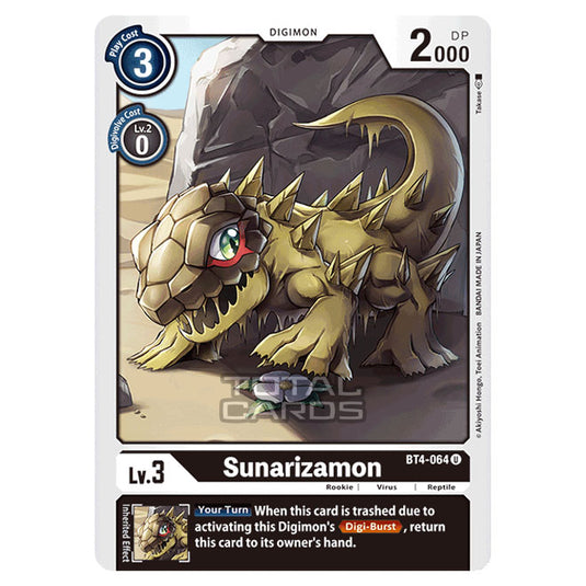 Digimon Card Game - Great Legend (BT04) - Sunarizamon (Uncommon) - BT4-064