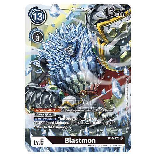 Digimon Card Game - Great Legend (BT04) - Blastmon (Super Rare) - BT4-075