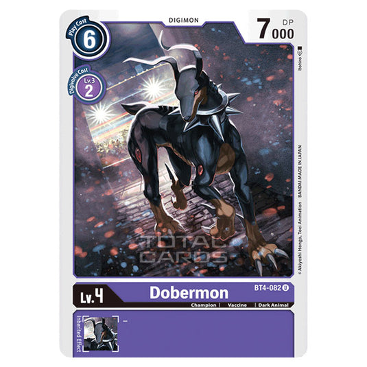 Digimon Card Game - Great Legend (BT04) - Dobermon (Uncommon) - BT4-082