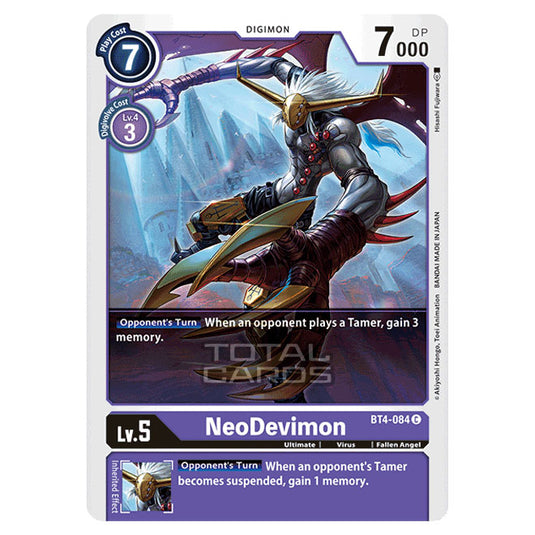 Digimon Card Game - Great Legend (BT04) - NeoDevimon (Common) - BT4-084