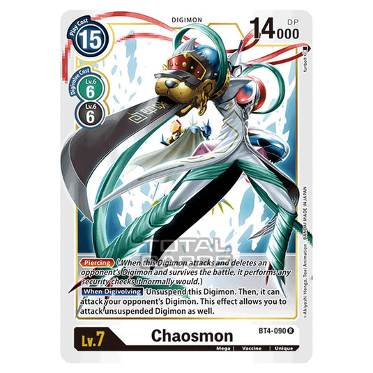 Digimon Card Game - Great Legend (BT04) - Chaosmon (Rare) - BT4-090