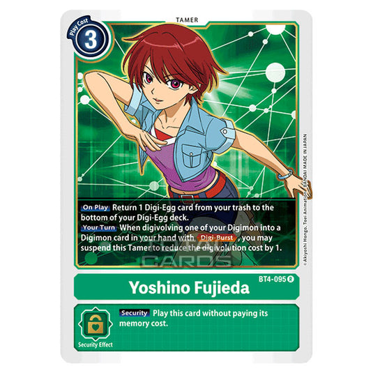 Digimon Card Game - Great Legend (BT04) - Yoshino Fujieda (Rare) - BT4-095