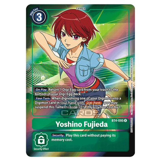 Digimon Card Game - Great Legend (BT04) - Yoshino Fujieda (Rare) - BT4-095A