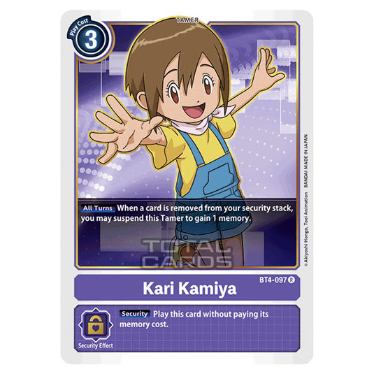 Digimon Card Game - Great Legend (BT04) - Kari Kamiya (Rare) - BT4-097