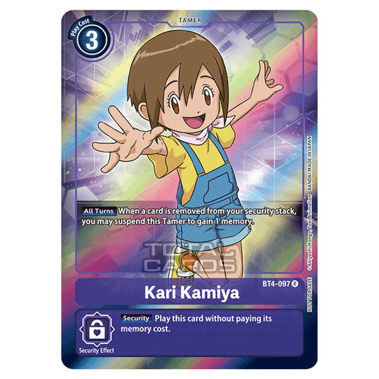 Digimon Card Game - Great Legend (BT04) - Kari Kamiya (Rare) - BT4-097A