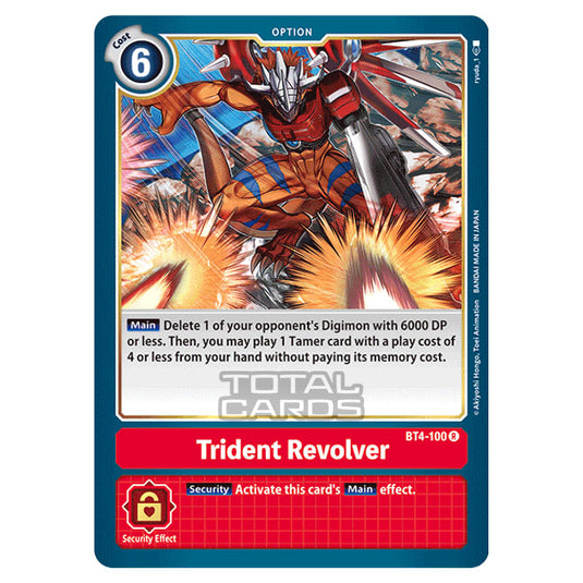 Digimon Card Game - Great Legend (BT04) - Trident Revolver (Rare) - BT4-100