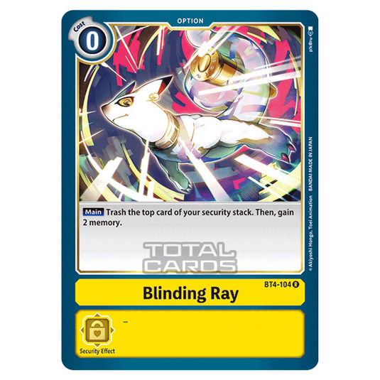 Digimon Card Game - Great Legend (BT04) - Blinding Ray (Rare) - BT4-104