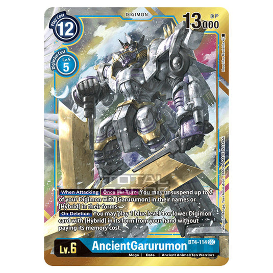 Digimon Card Game - Great Legend (BT04) - AncientGarurumon (Secret Rare) - BT4-114A