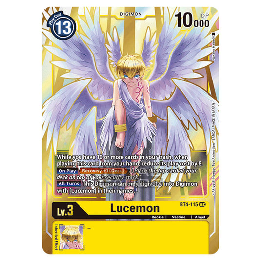 Digimon Card Game - Great Legend (BT04) - Lucemon (Secret Rare) - BT4-115