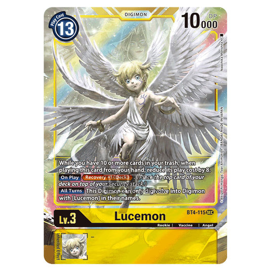 Digimon Card Game - Great Legend (BT04) - Lucemon (Secret Rare) - BT4-115A