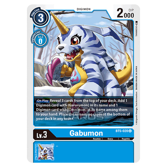 Digimon Card Game - BT05 - Battle of Omni - Gabumon (Uncommon) - BT5-020