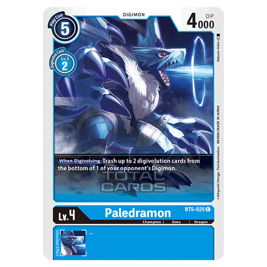 Digimon Card Game - BT05 - Battle of Omni - Paledramon (Common) - BT5- Digimon Card Game - BT05 - Battle of Omni - Paledramon (Common) - BT5-