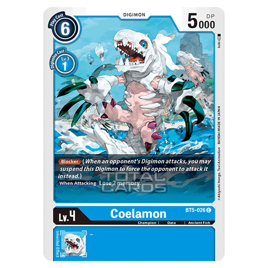 Digimon Card Game - BT05 - Battle of Omni - Coelamon (Common) - BT5-026