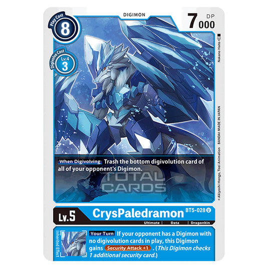 Digimon Card Game - BT05 - Battle of Omni - CrysPaledramon (Uncommon) - BT5-028