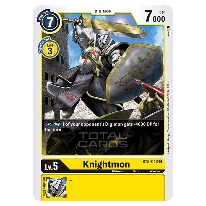 Digimon Card Game - BT05 - Battle of Omni - Knightmon (Common) - BT5-0