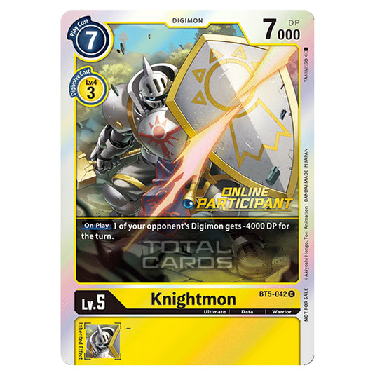 Digimon Card Game - BT05 - Battle of Omni - Knightmon
 (Common) - BT5-042A1