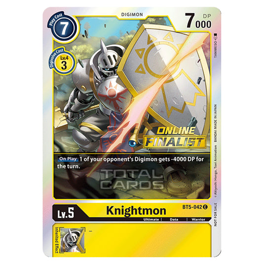 Digimon Card Game - BT05 - Battle of Omni - Knightmon
 (Common) - BT5-042A2