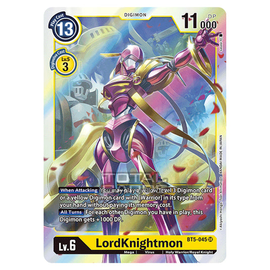 Digimon Card Game - BT05 - Battle of Omni - LordKnightmon (Super Rare) - BT5-045