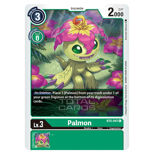 Digimon Card Game - BT05 - Battle of Omni - Palmon (Common) - BT5-047 Digimon Card Game - BT05 - Battle of Omni - Palmon (Common) - BT5-047