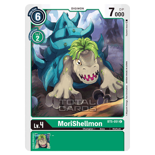 Digimon Card Game - BT05 - Battle of Omni - MoriShellmon (Common) - BT5-051