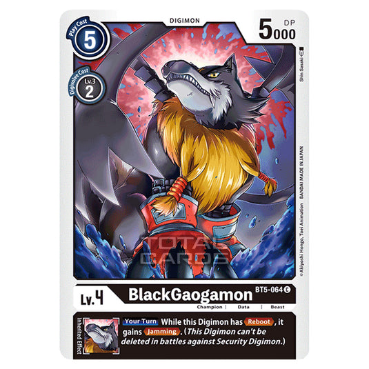 Digimon Card Game - BT05 - Battle of Omni - BlackGaogamon (Common) - BT5-064