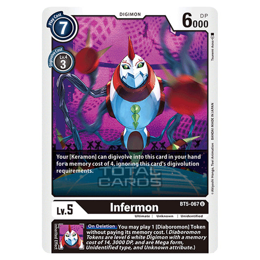 Digimon Card Game - BT05 - Battle of Omni - Infermon (Uncommon) - BT5-067