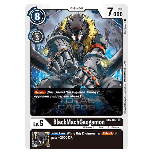 Digimon Card Game - BT05 - Battle of Omni - BlackMachGaogamon (Common) - BT5-068