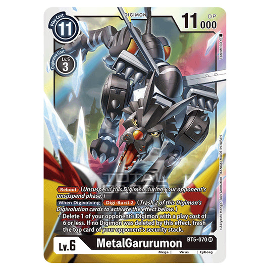 Digimon Card Game - BT05 - Battle of Omni - MetalGarurumon (Super Rare) - BT5-070