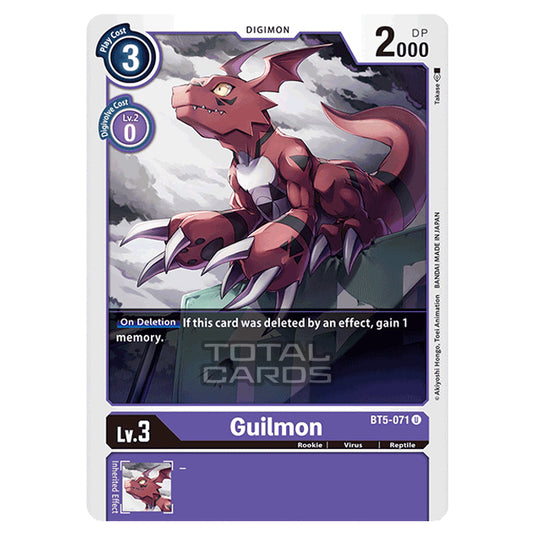 Digimon Card Game - BT05 - Battle of Omni - Guilmon (Uncommon) - BT5-071