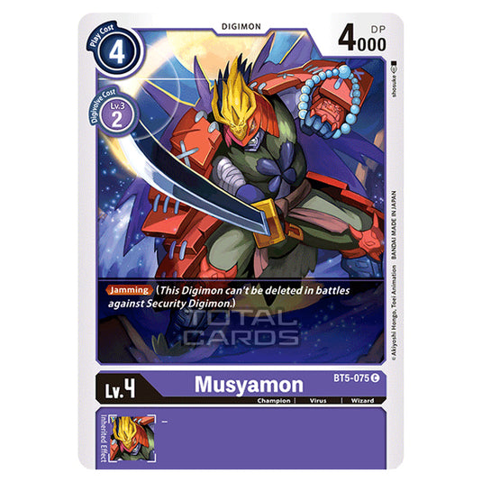 Digimon Card Game - BT05 - Battle of Omni - Musyamon (Common) - BT5-075