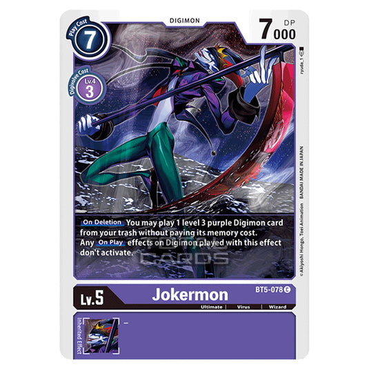 Digimon Card Game - BT05 - Battle of Omni - Jokermon (Common) - BT5-078