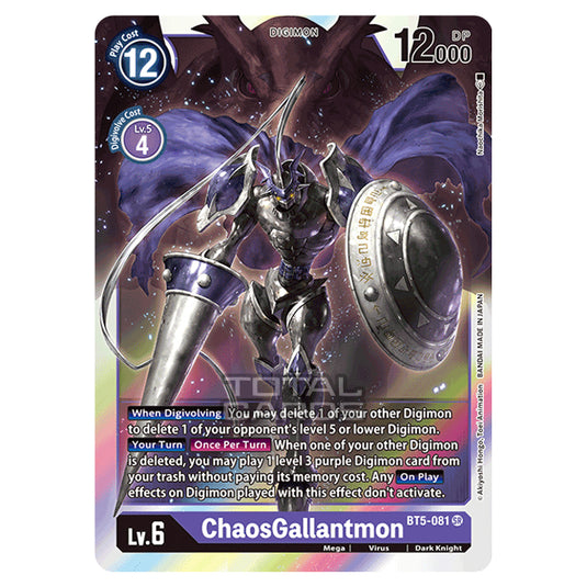 Digimon Card Game - BT05 - Battle of Omni - ChaosGallantmon (Super Rare) - BT5-081