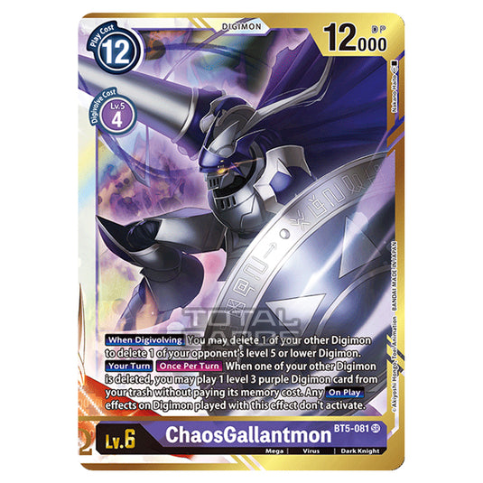 Digimon Card Game - BT05 - Battle of Omni - ChaosGallantmon (Super Rare) - BT5-081A
