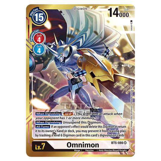 Digimon Card Game - BT05 - Battle of Omni - Omnimon (Super Rare) - BT5-086A