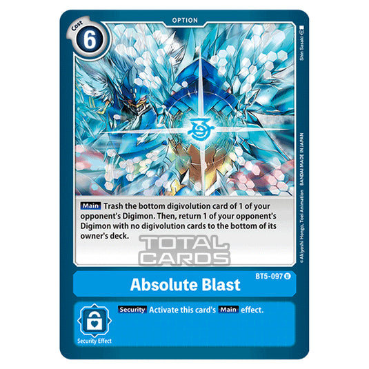 Digimon Card Game - BT05 - Battle of Omni - Absolute Blast (Uncommon) - BT5-097