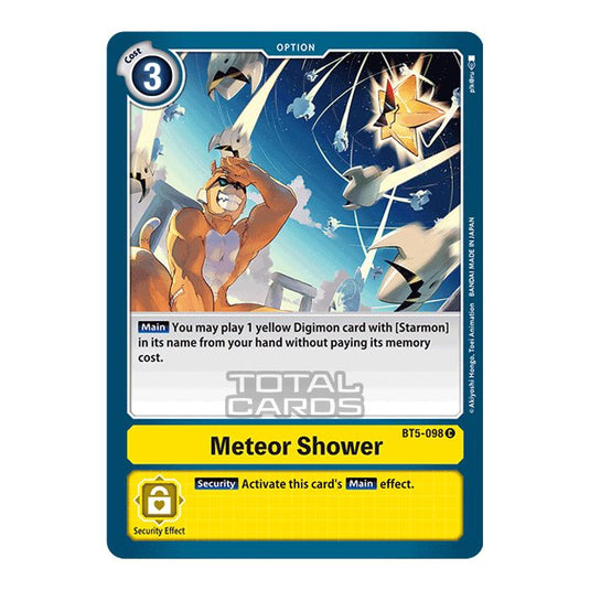 Digimon Card Game - BT05 - Battle of Omni - Meteor Shower (Common) - BT5-098
