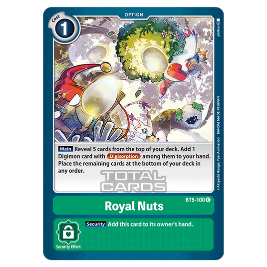 Digimon Card Game - BT05 - Battle of Omni - Royal Nuts (Common) - BT5-100