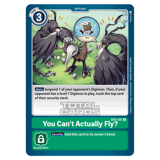 Digimon Card Game - BT05 - Battle of Omni - You Can't Actually Fly? (Uncommon) - BT5-101