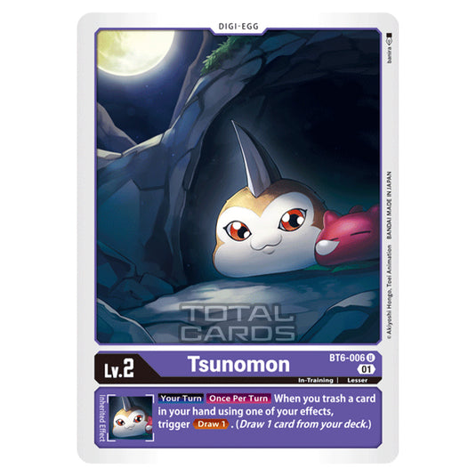 Digimon Card Game - Double Diamond (BT06) - Tsunomon (Uncommon) - BT06-006