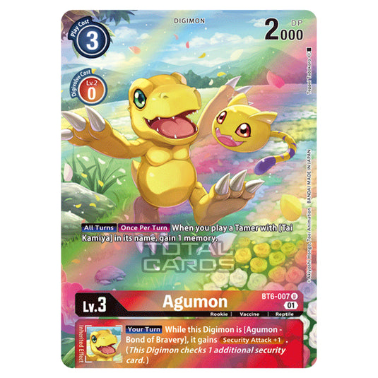 Digimon Card Game - Double Diamond (BT06) - Agumon (Uncommon) - BT06-007A