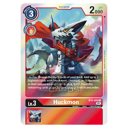 Digimon Card Game - Double Diamond (BT06) - Huckmon (Rare) - BT06-009