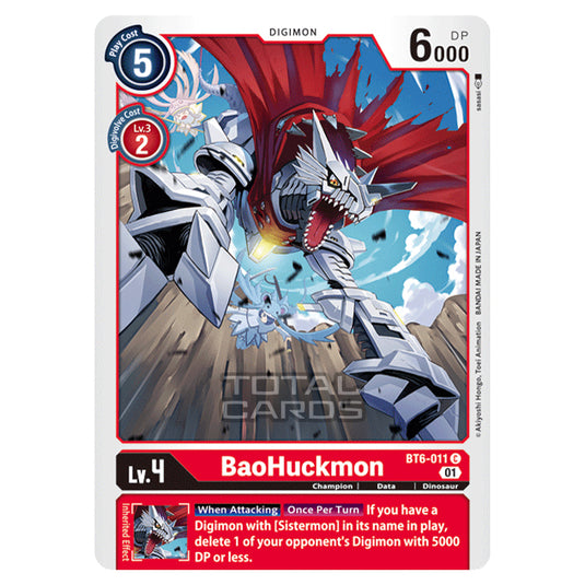 Digimon Card Game - Double Diamond (BT06) - BaoHuckmon (Common) - BT06-011