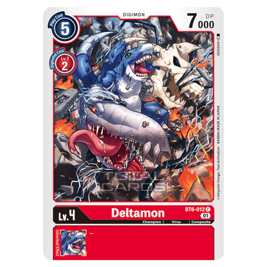 Digimon Card Game - Double Diamond (BT06) - Deltamon (Common) - BT06-012