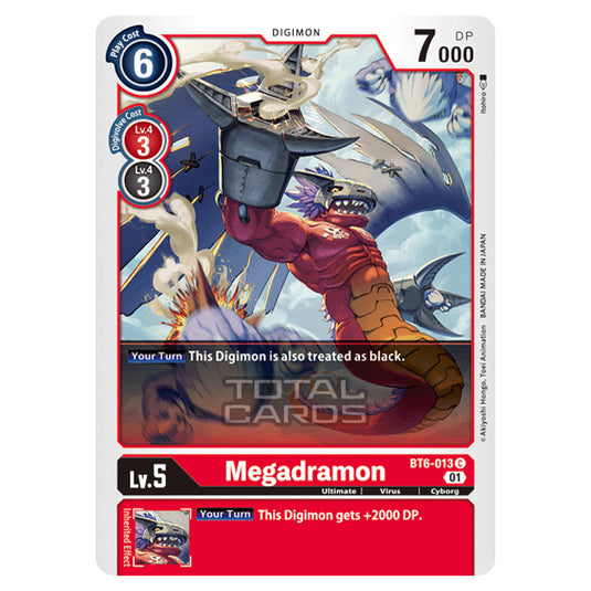 Digimon Card Game - Double Diamond (BT06) - Megadramon (Common) - BT06-013