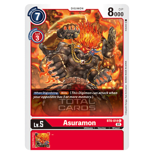 Digimon Card Game - Double Diamond (BT06) - Asuramon (Common) - BT06-014