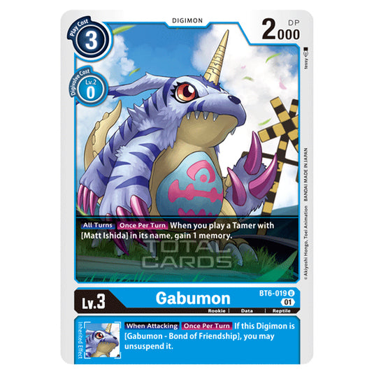 Digimon Card Game - Double Diamond (BT06) - Gabumon (Uncommon) - BT06-019