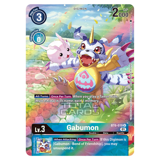 Digimon Card Game - Double Diamond (BT06) - Gabumon (Uncommon) - BT06-019A