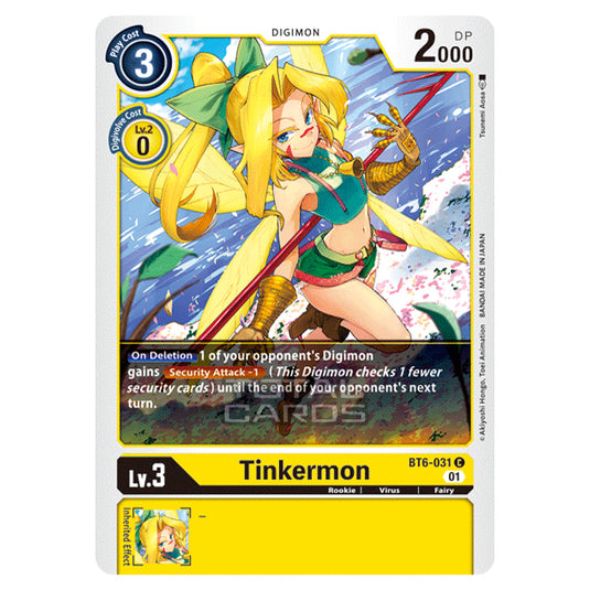 Digimon Card Game - Double Diamond (BT06) - Tinkermon (Common) - BT06-031