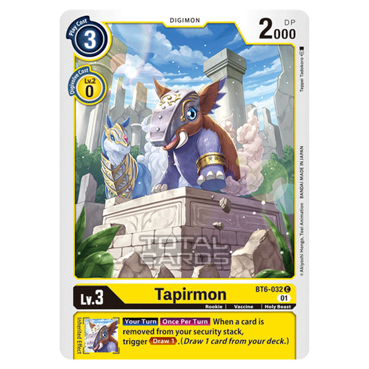 Digimon Card Game - Double Diamond (BT06) - Tapirmon (Common) - BT06-032