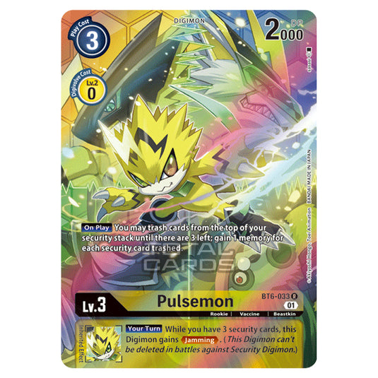 Digimon Card Game - Double Diamond (BT06) - Pulsemon (Rare) - BT06-033A